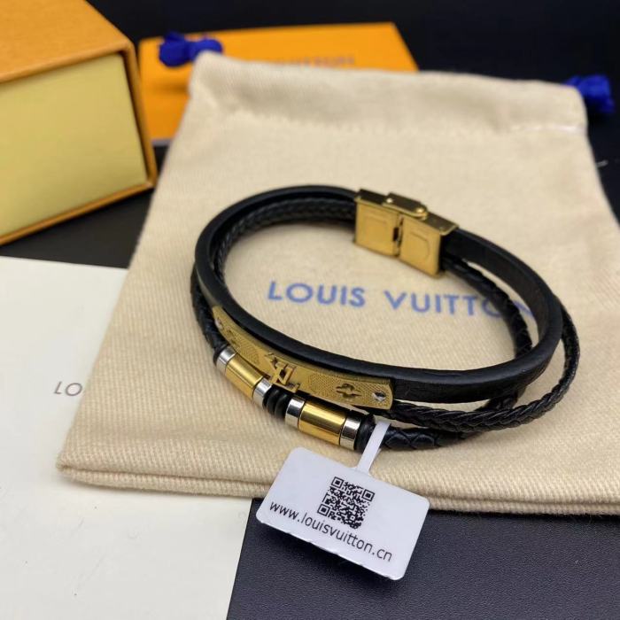 Three layer couple bracelet