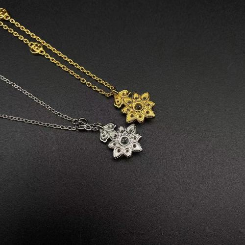 Silver Plated Gold Pendant Necklace