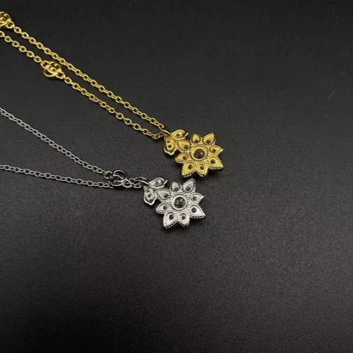 Silver Plated Gold Pendant Necklace
