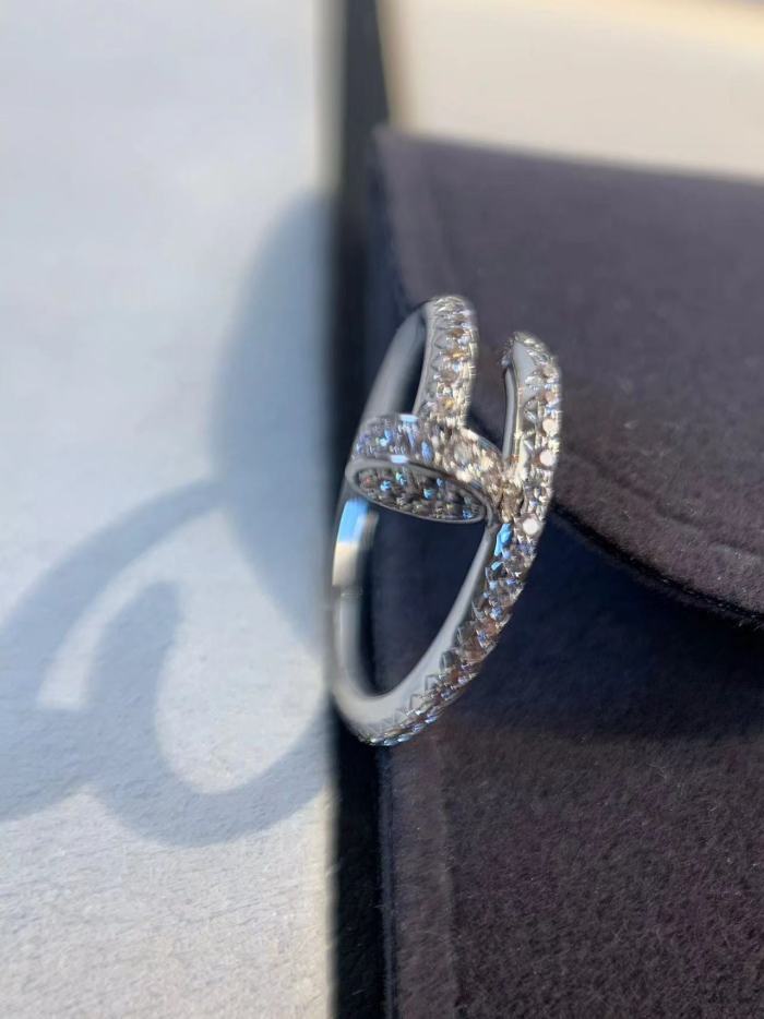 full diamond nail ring