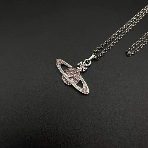 Pink Saturn Necklace