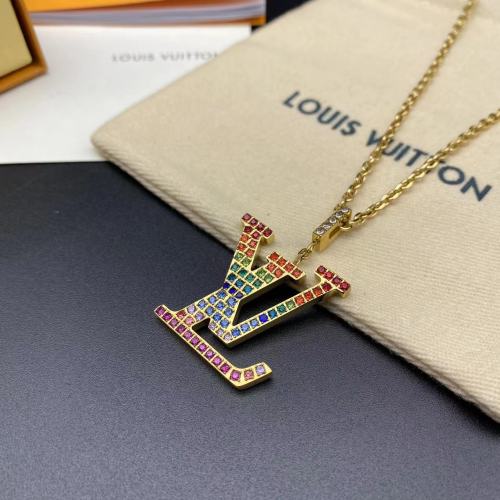 Color Diamond Logo Pendant Necklace