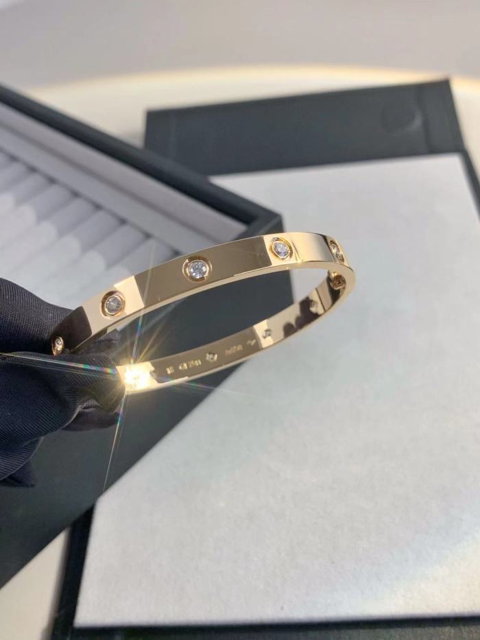 Three color ten Diamond Bracelet