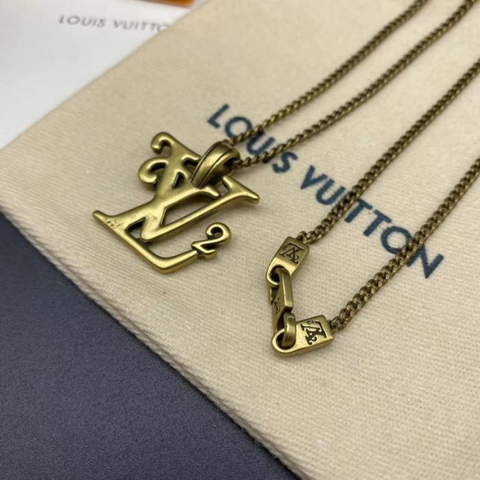 Gold logo2 necklace