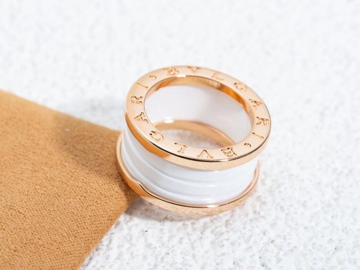 Two color ceramic plain ring