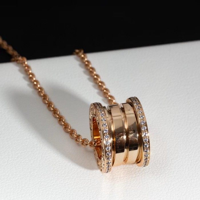 Gold Plated Diamond spring Necklace
