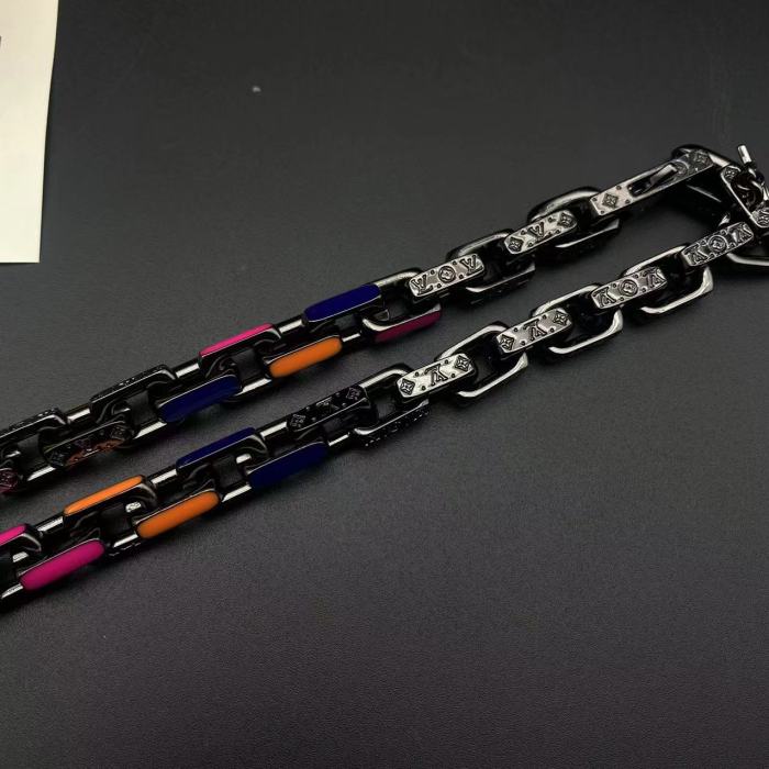 Chain diamond bracelet necklace