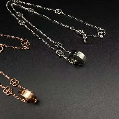 Silver Plated Gold Logo Necklace
