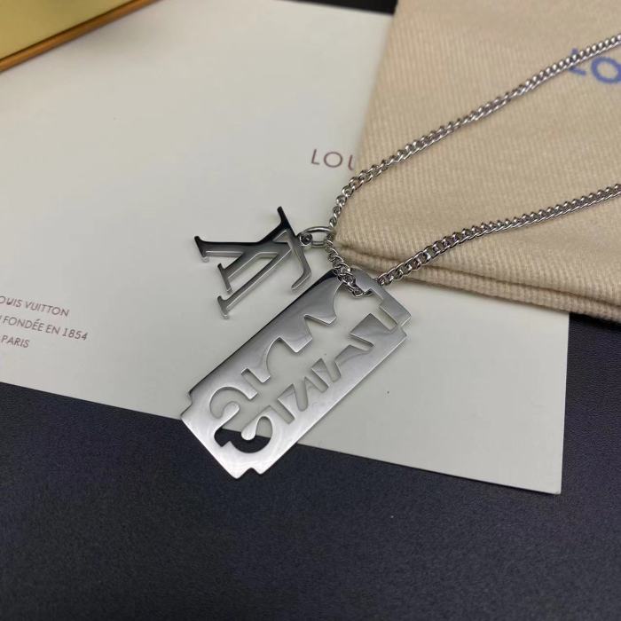Blade logo necklace
