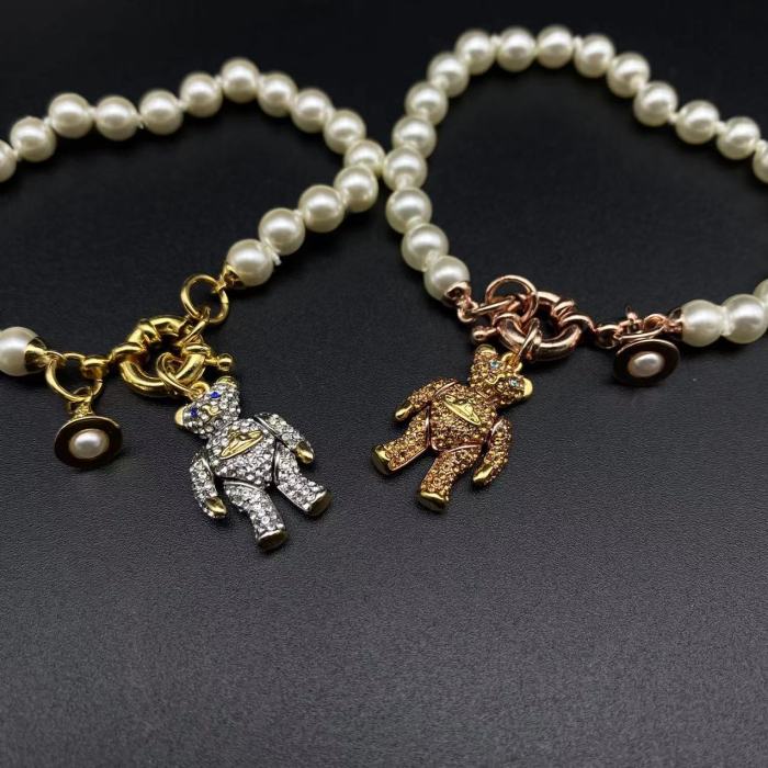Little Bear Pearl Bracelet/Necklace