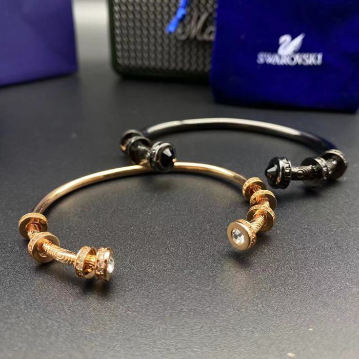 施华洛世奇双色半开口手镯
