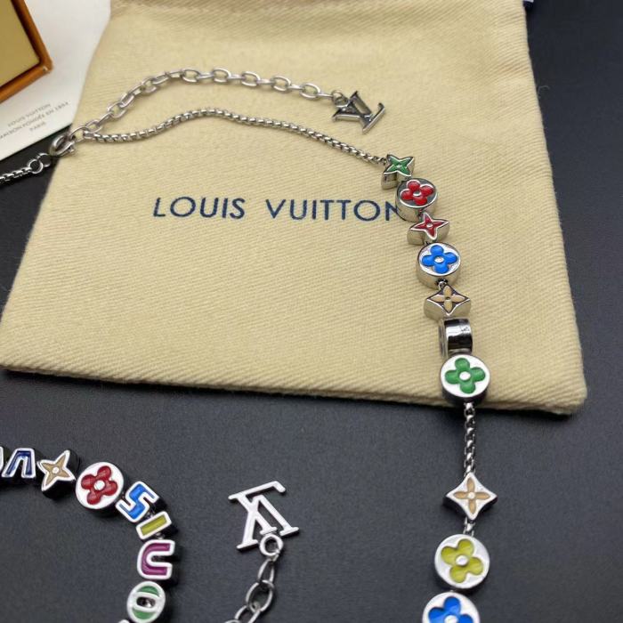 Colorful Flower Necklace Bracelet