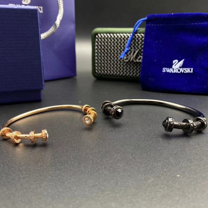 施华洛世奇双色半开口手镯