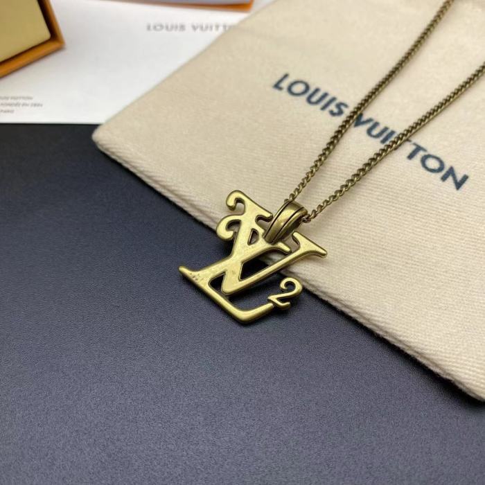 Gold logo2 necklace
