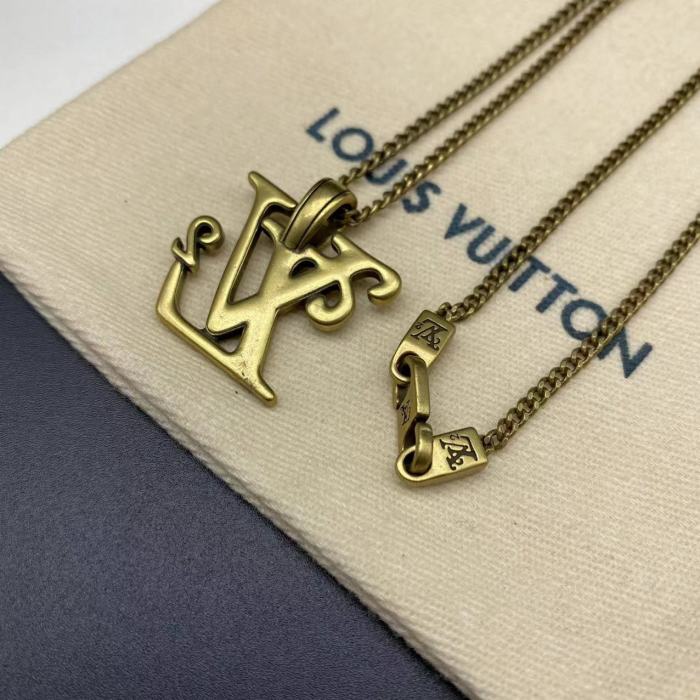 Gold logo2 necklace