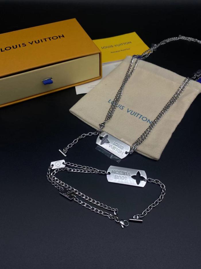 Logo Necklace Bracelet