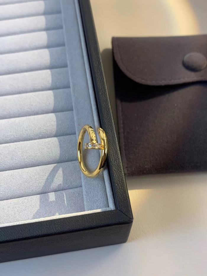 simple diamond nail ring