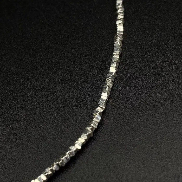 Single pearl silver necklace bracelet
