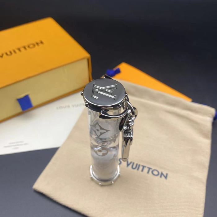 Acrylic transparent hourglass key chain