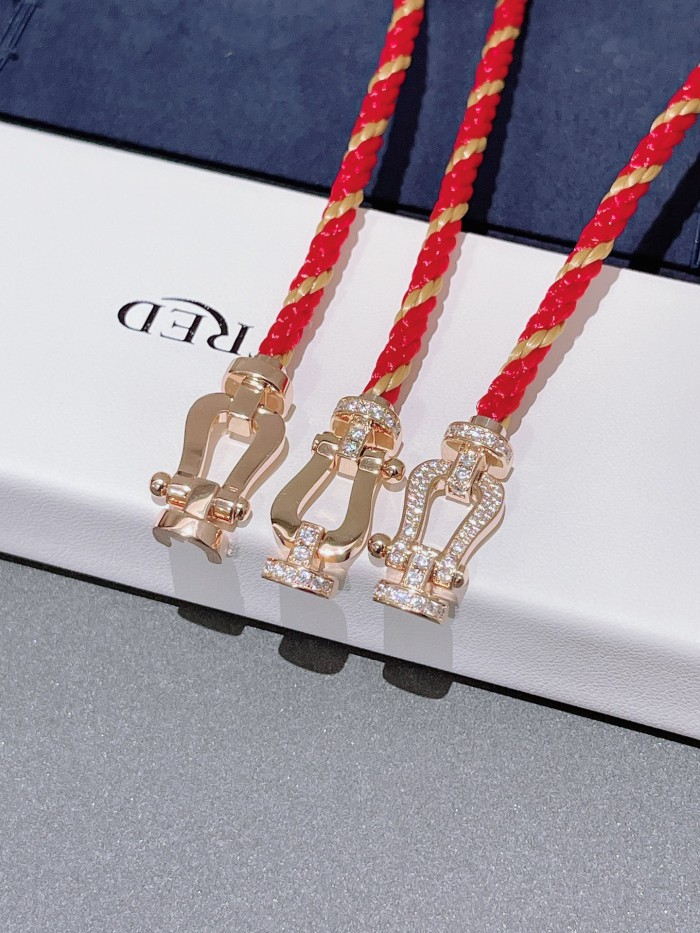 Large nylon red rope bracelet