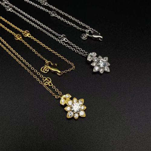 Silver Plated Gold Pendant Necklace