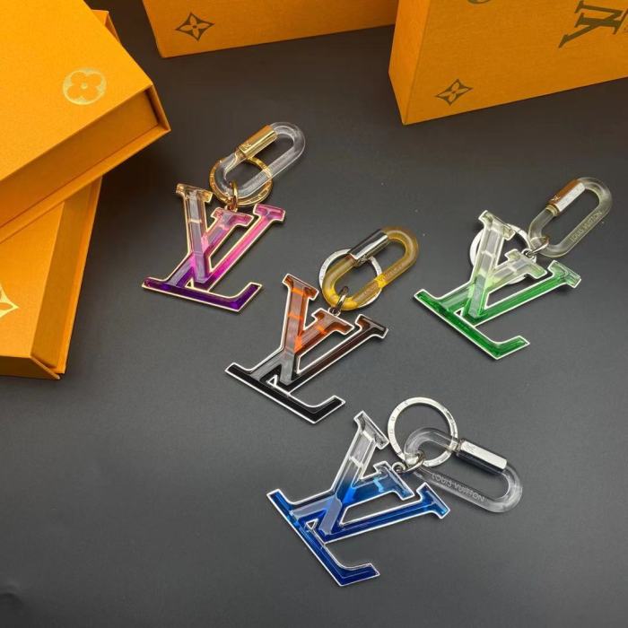LV经典透明logo钥匙扣