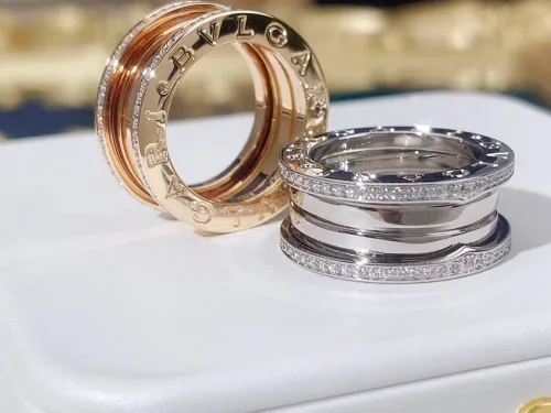 Two color diamond inlaid small waist ring