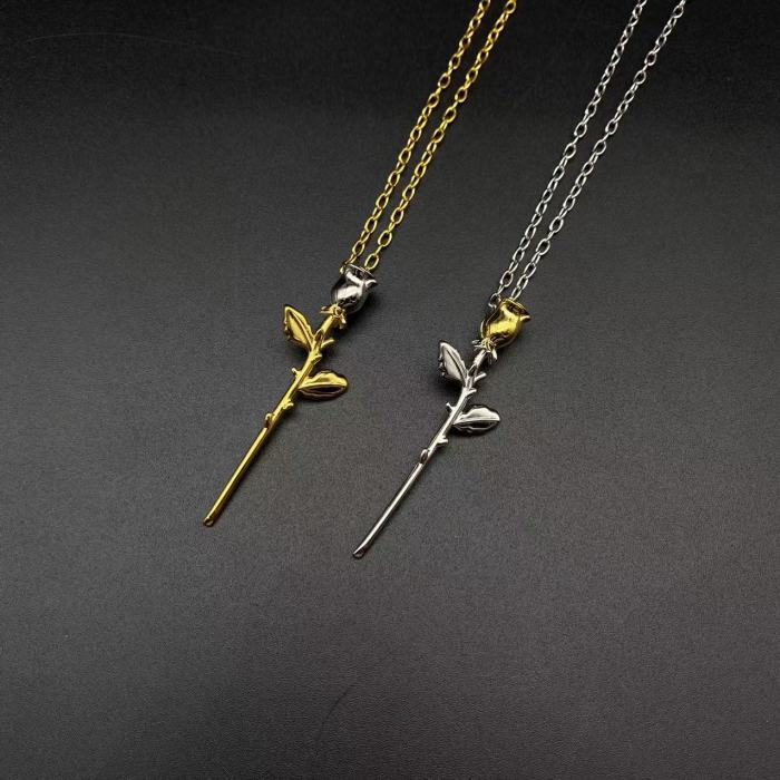 Rose Pendant Necklace