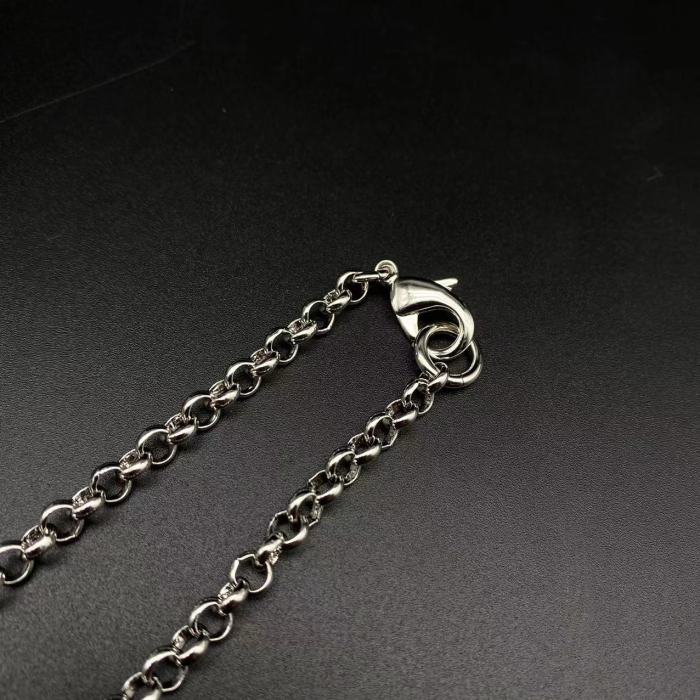 West Queen paper clip pendant necklace