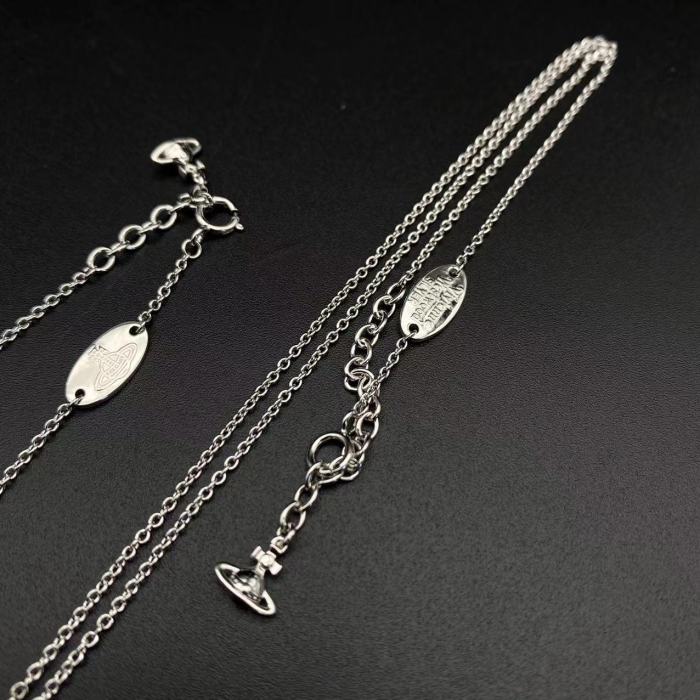 S925 Snow Saturn Bracelet/Necklace Silver