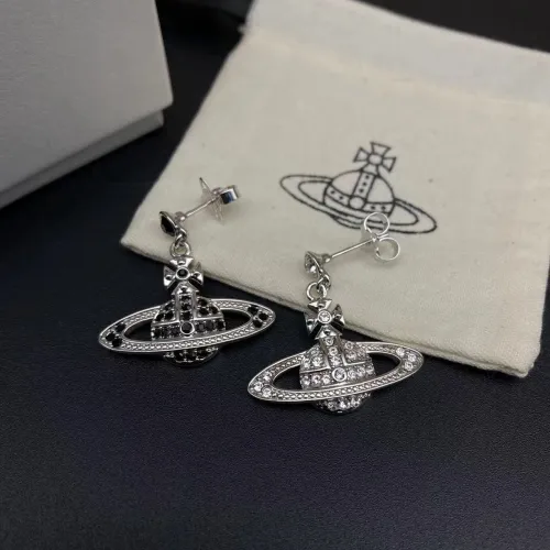 Silver Saturn Earrings