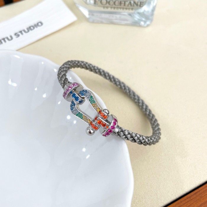 Precision Steel Nylon Bracelet Full Diamond Bracelet