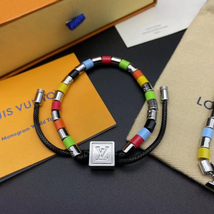 Colorful square logo Bracelet Necklace