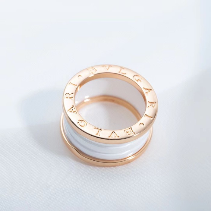 Two color ceramic plain ring
