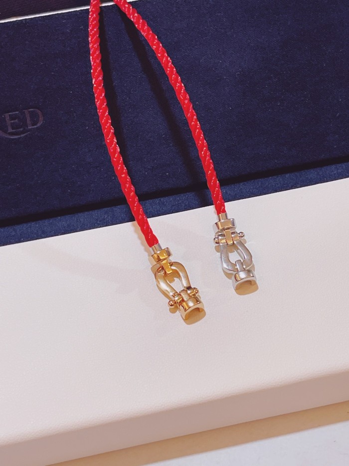 Small red nylon rope bracelet