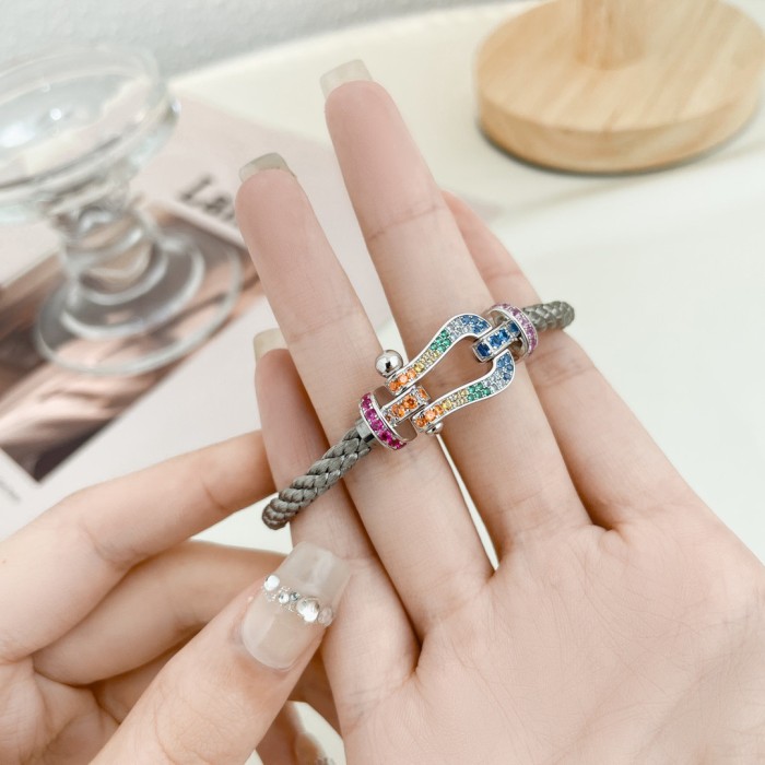 Precision Steel Nylon Bracelet Full Diamond Bracelet