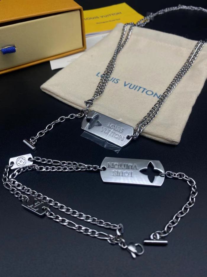 Logo Necklace Bracelet