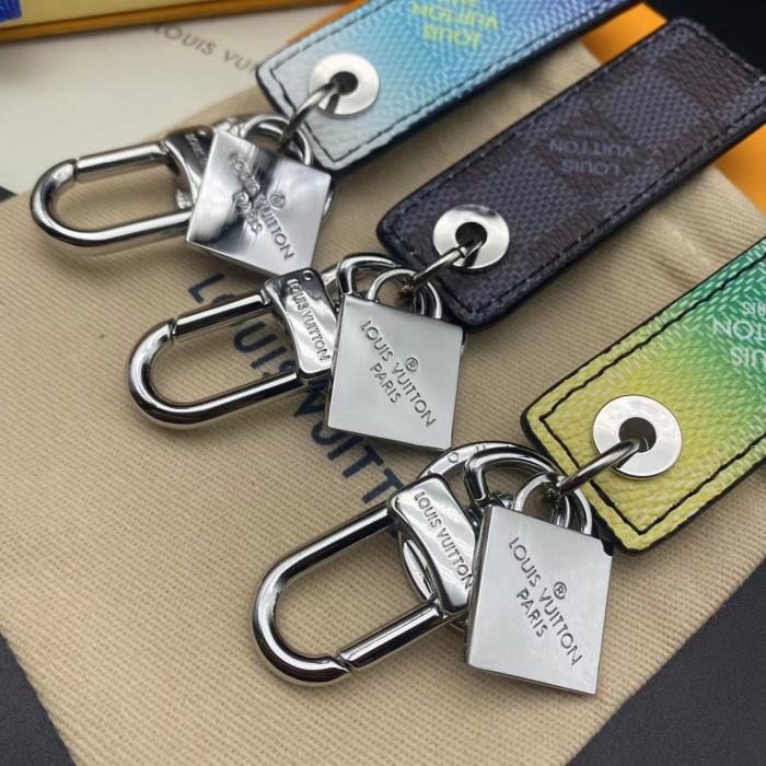 Rectangular Leather Key Chain