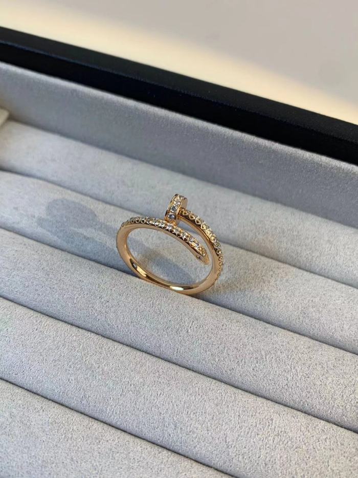 full diamond nail ring