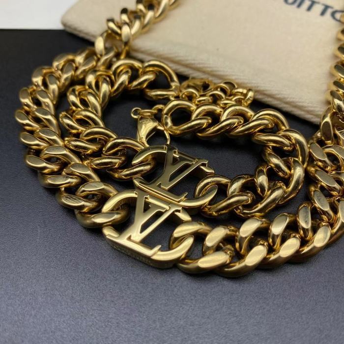 Logo necklace bracelet