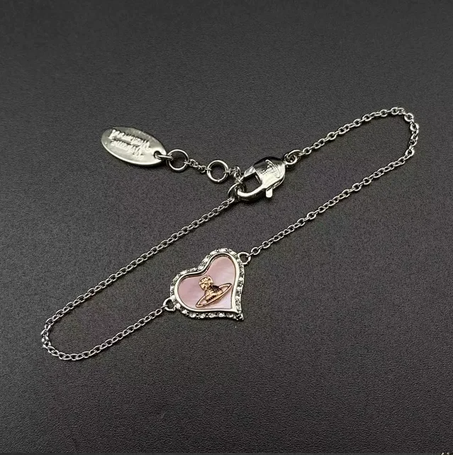 Pink shell love necklace/bracelet/stud earrings