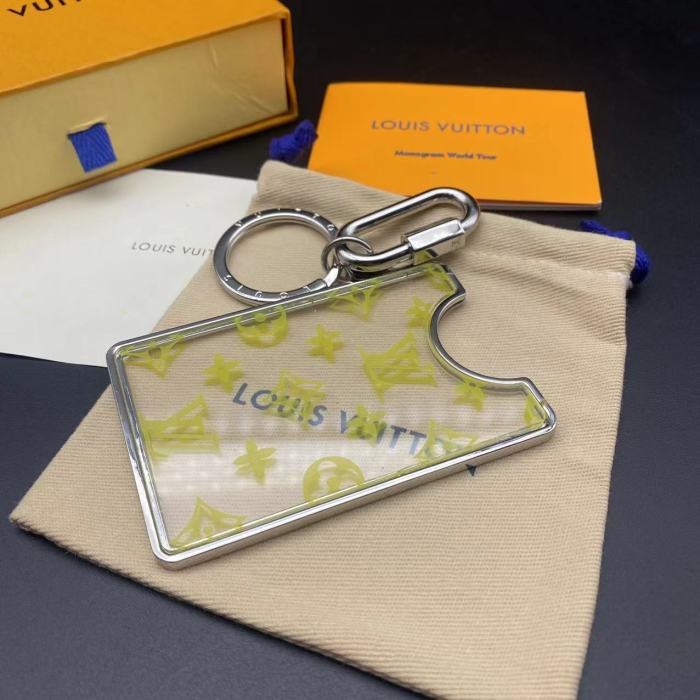 Acrylic transparent card slot Keychain