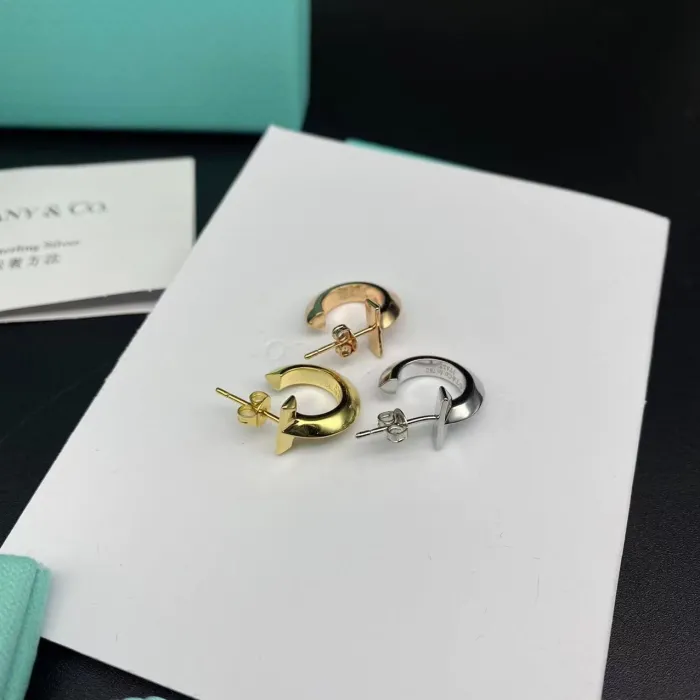 Half ring earrings