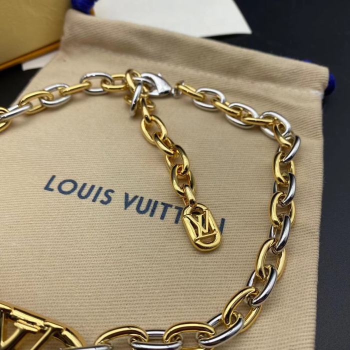 Two color chain three-dimensional logo Bracelet