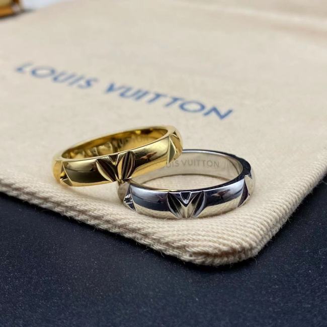 3D embossed titanium logo ring