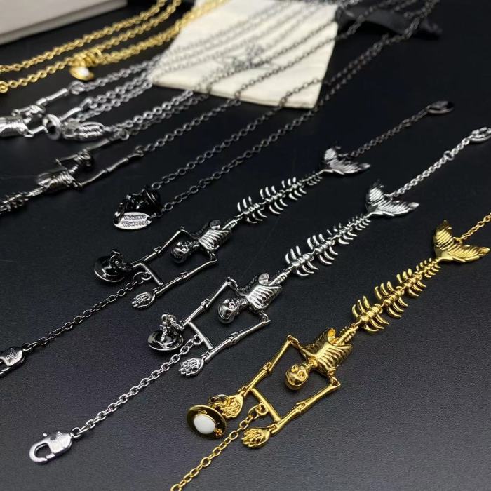 Mermaid Skeleton Bracelet/Necklace