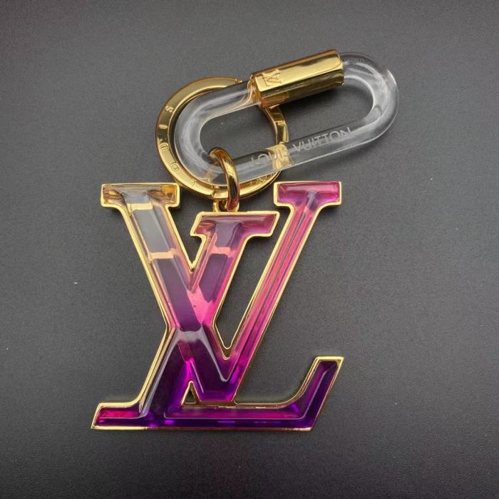 LV经典透明logo钥匙扣