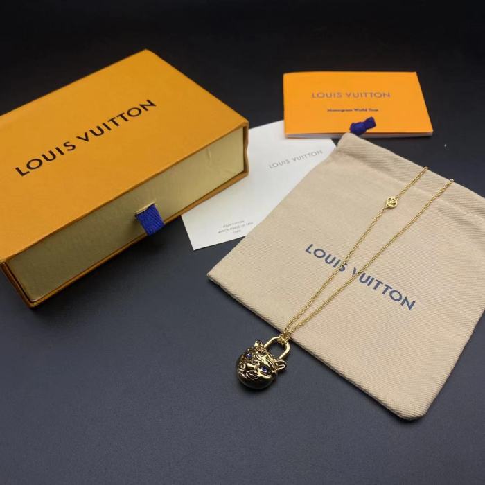 Gold Tiger Head Necklace