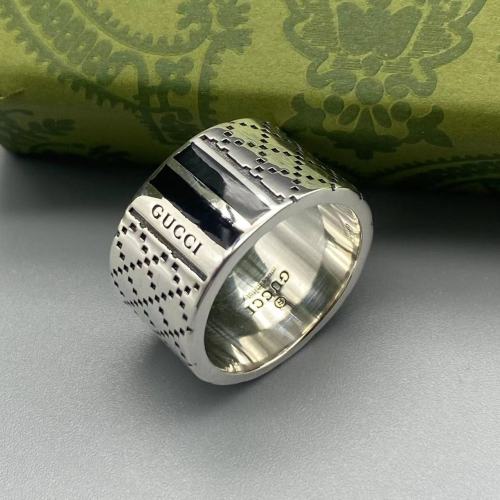 Double size logo ring