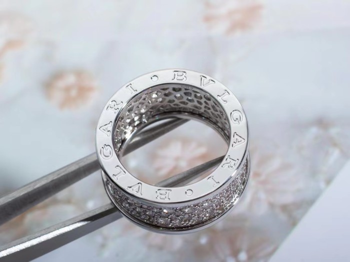 Diamond letter ring